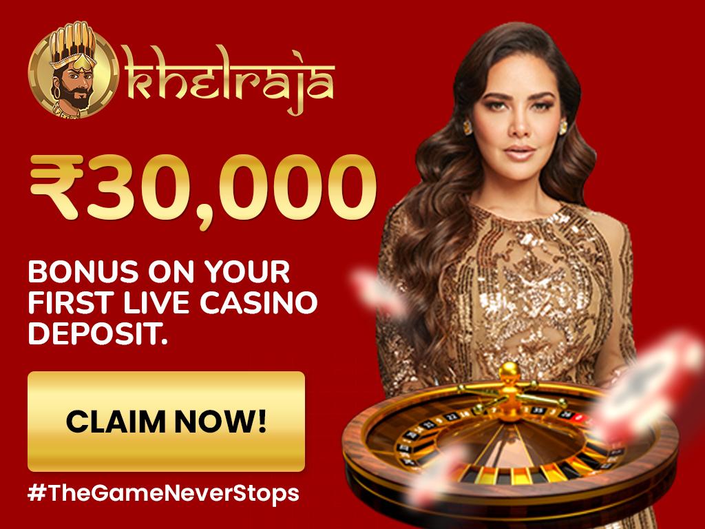Khelraja live casino bonus image