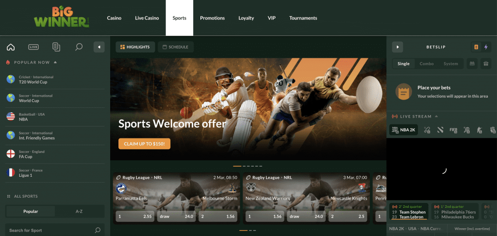 BigWinner Sports Review